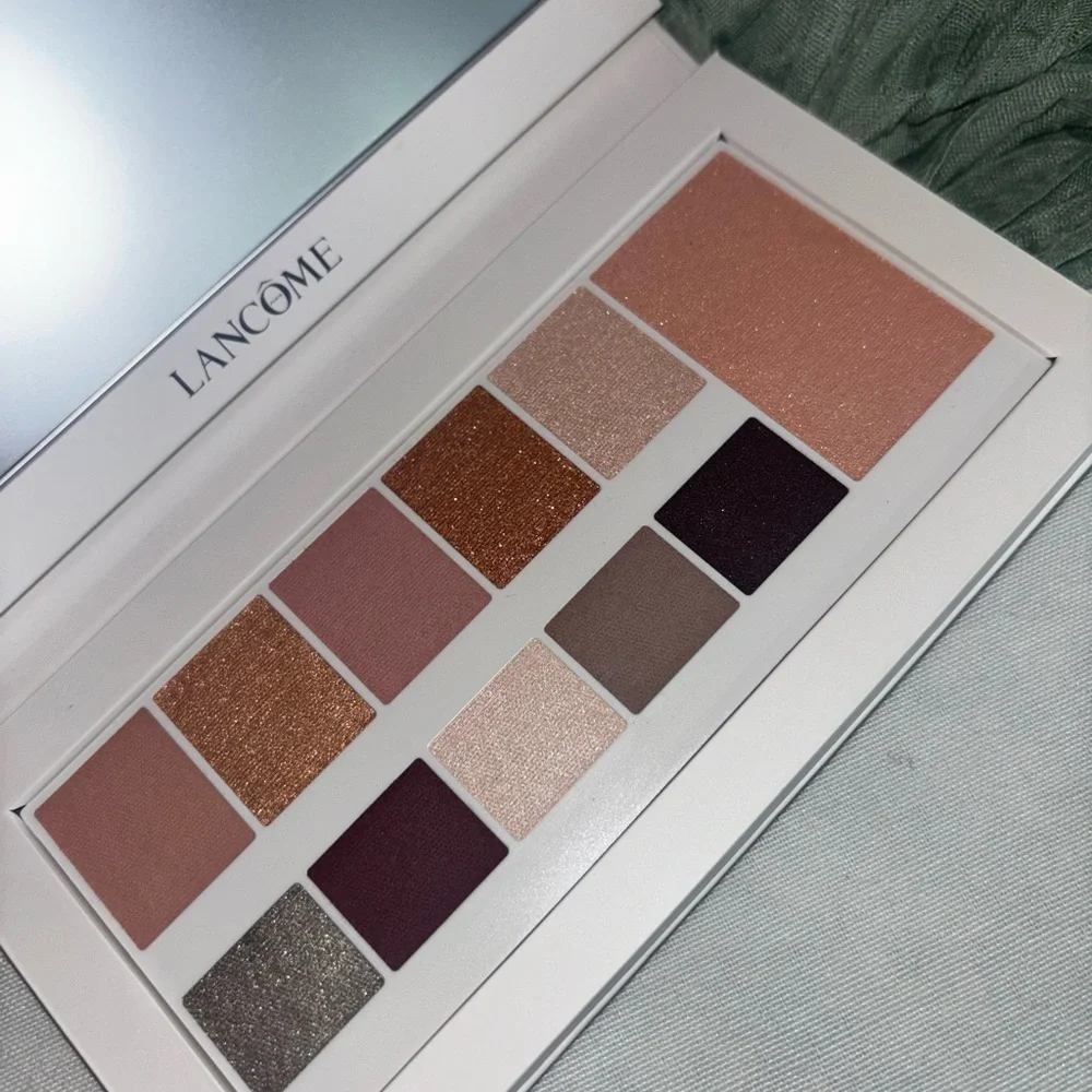 Lancôme Neutral Glam Eyeshadow Palette 10 Shades Highlighter NWT New Make up